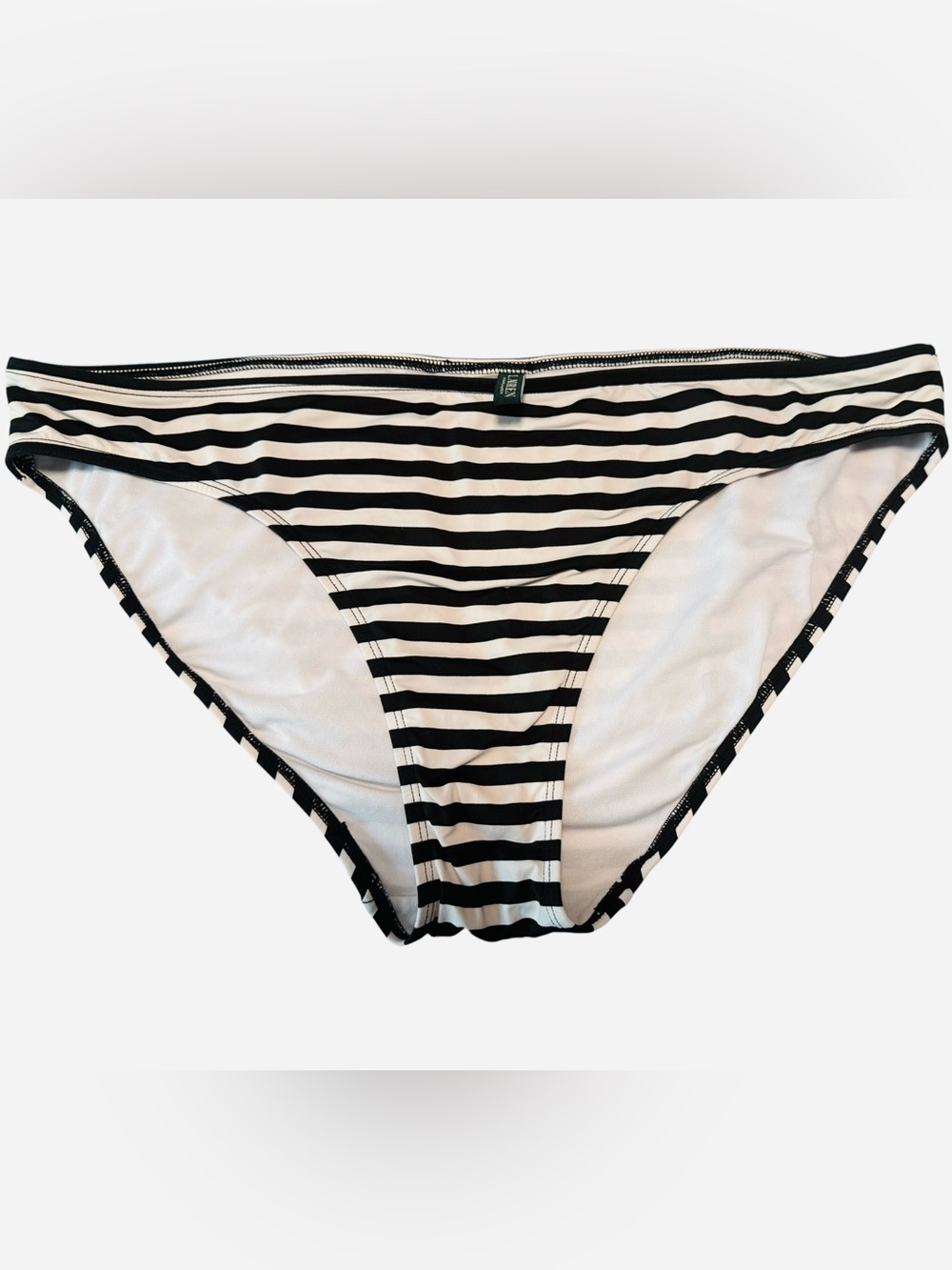 Lauren Ralph Lauren Black and White Striped Bikini Bottom